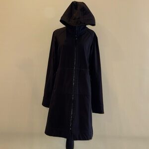 LULULEMON ATHLETICA hooded fall jacket with hood.